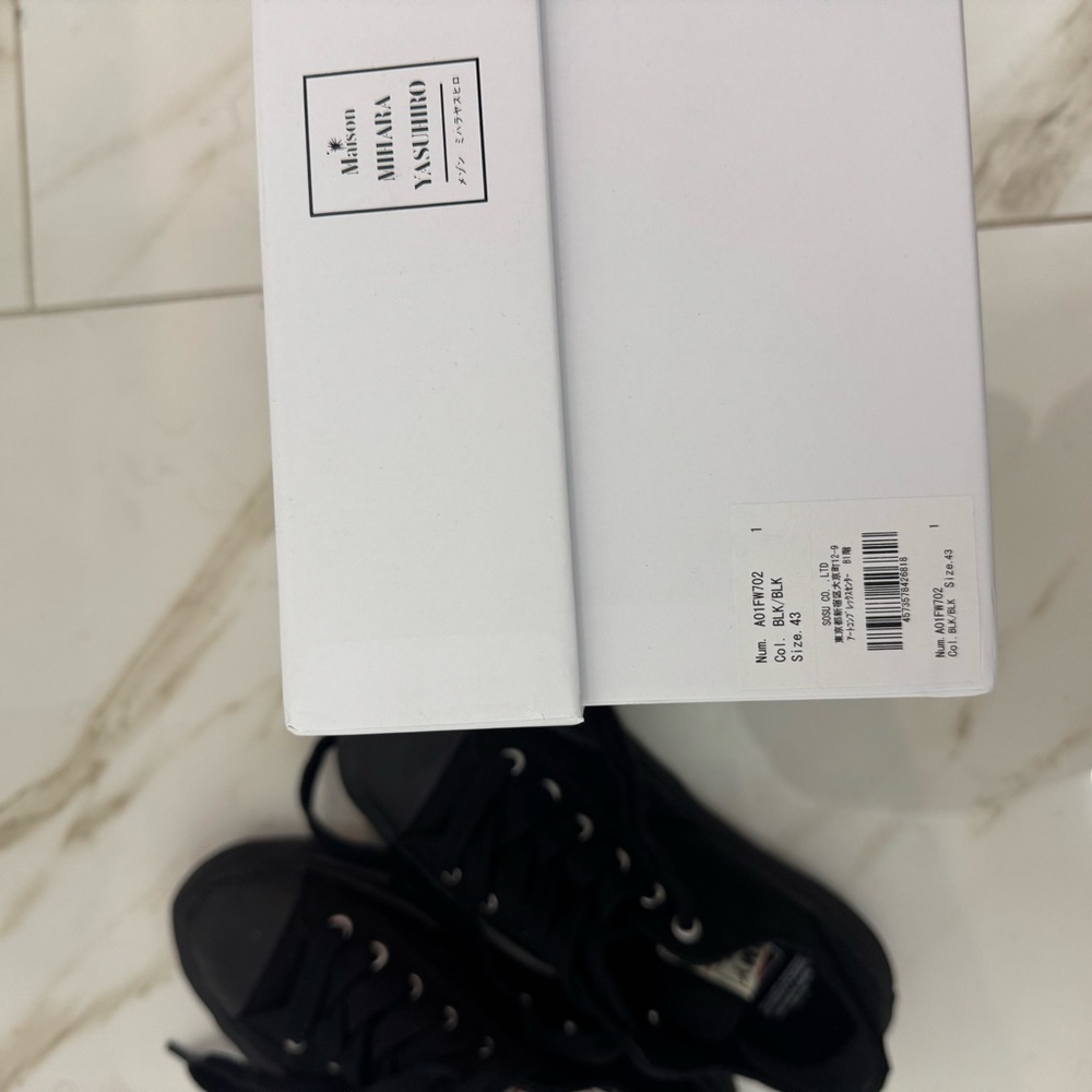 Miharayasuhiro Black Canvas Sneakers - Picture 2 of 5